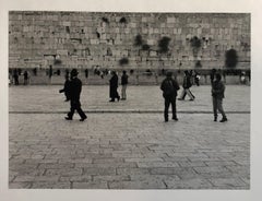 Jerusalem, Israel Western Wall Ed of 5 Vintage Silber Gelatinesilber Fotodruck Druck