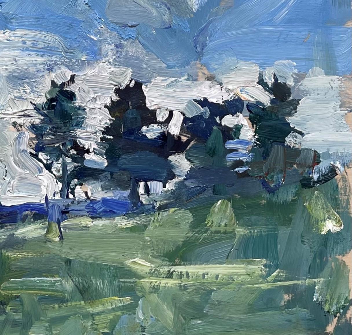 „A Group of Trees“ (2024) von Mikael Olson, impressionistisches Öl-Stillleben im Angebot 2