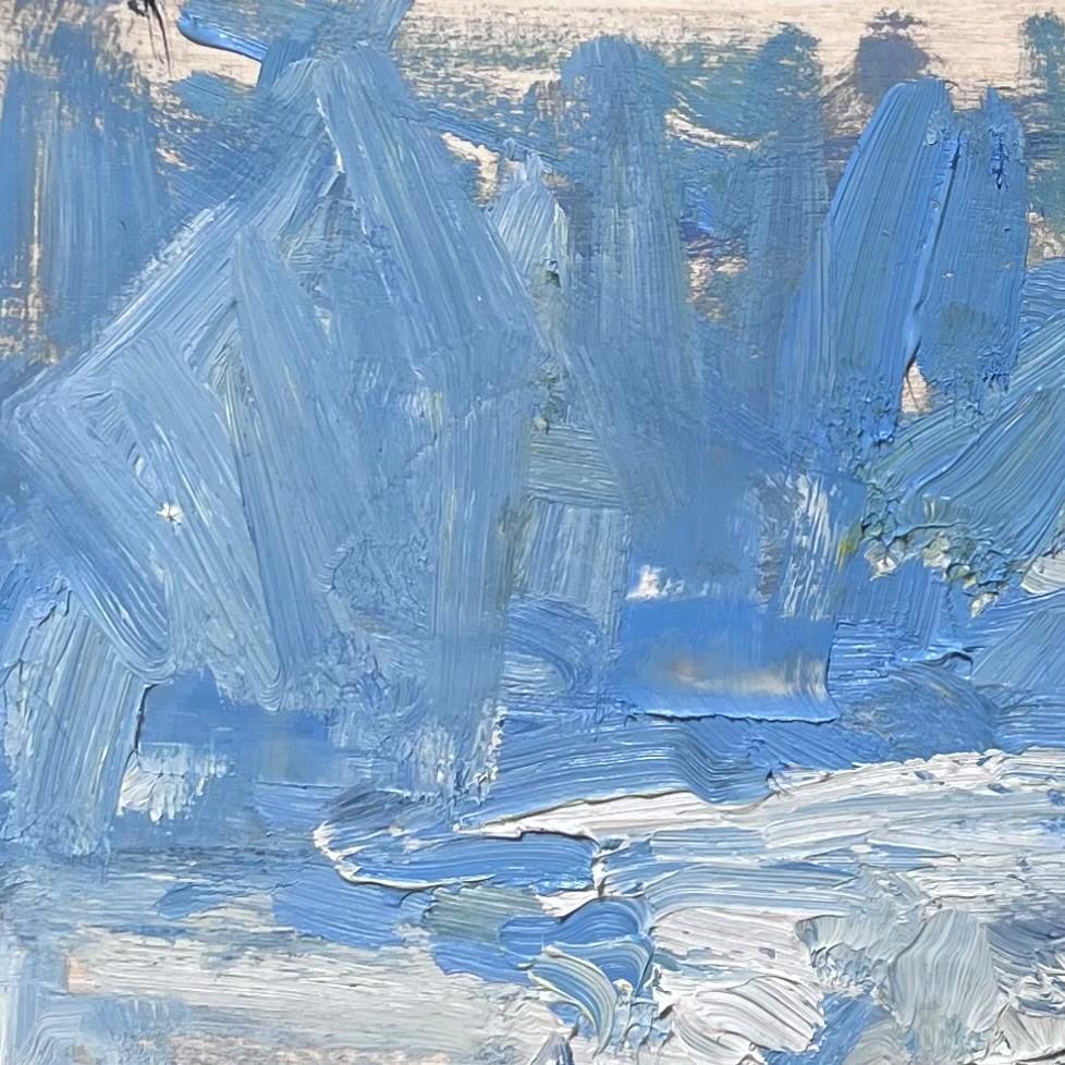 „A Group of Trees“ (2024) von Mikael Olson, impressionistisches Öl-Stillleben im Angebot 3