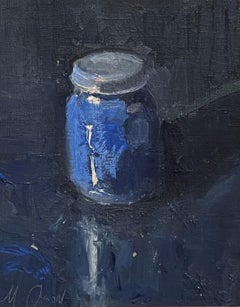 "Black and Blue" by Mikael Olson, Original Oil painting, Still life