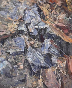 "Canyon Wren among the Rocks," Oil Painting