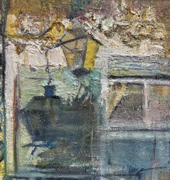 "Creole Balcony" (2024) By Mikael Olson, Impressionist Oil Still-Life Painting