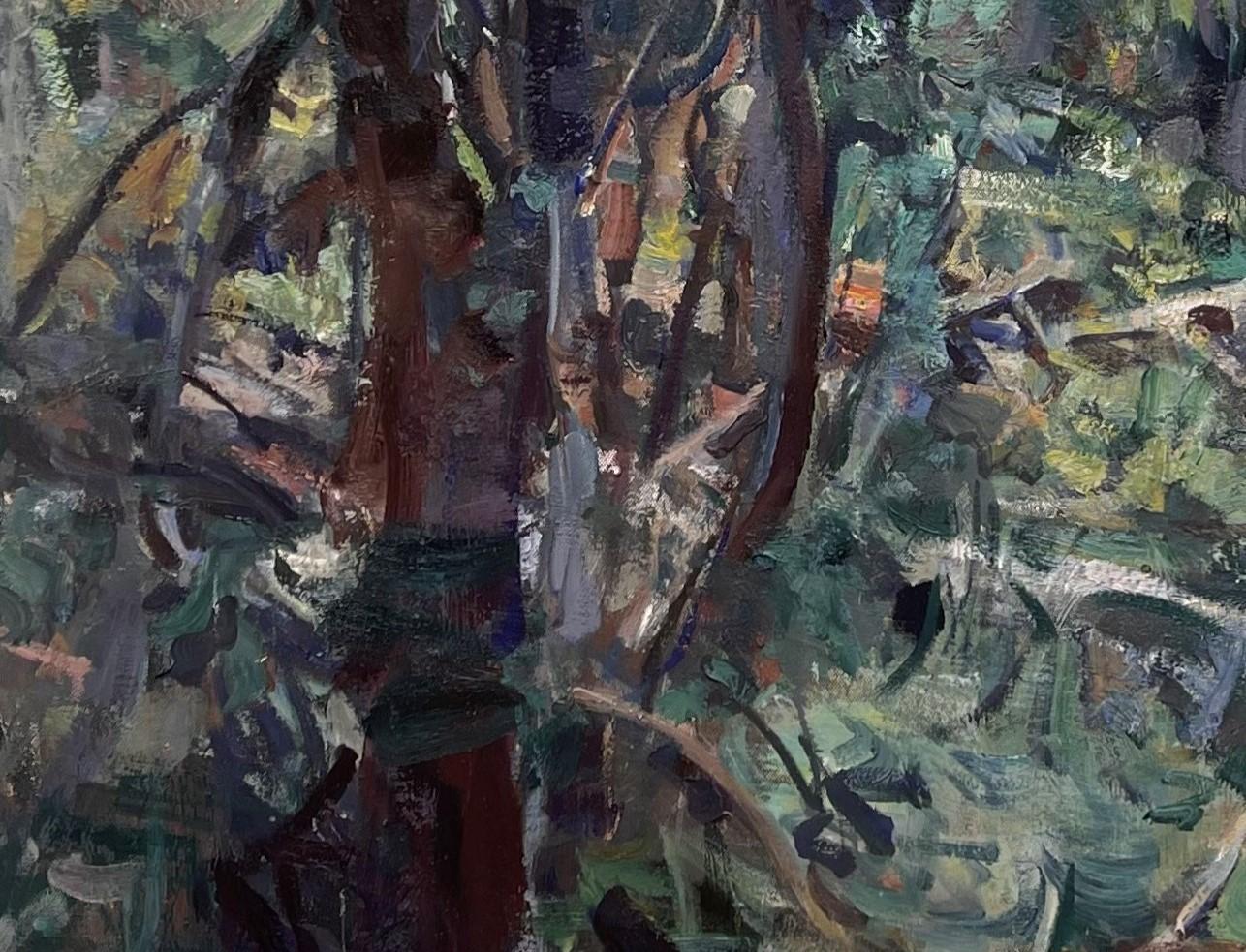 „Deep Woods“ (2023) von Mikael Olson, impressionistisches Öl-Stillleben im Angebot 2