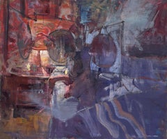 "Dissolve" (2024) di Mikael Olson, pittura a olio originale impressionista per interni