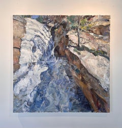 "Elk Falls, " Oil Painting