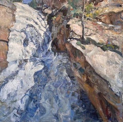 "Elk Falls," Oil Painting