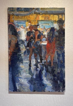 "Gossip" (2024) By Mikael Olson, Original Oil Painting, Interior