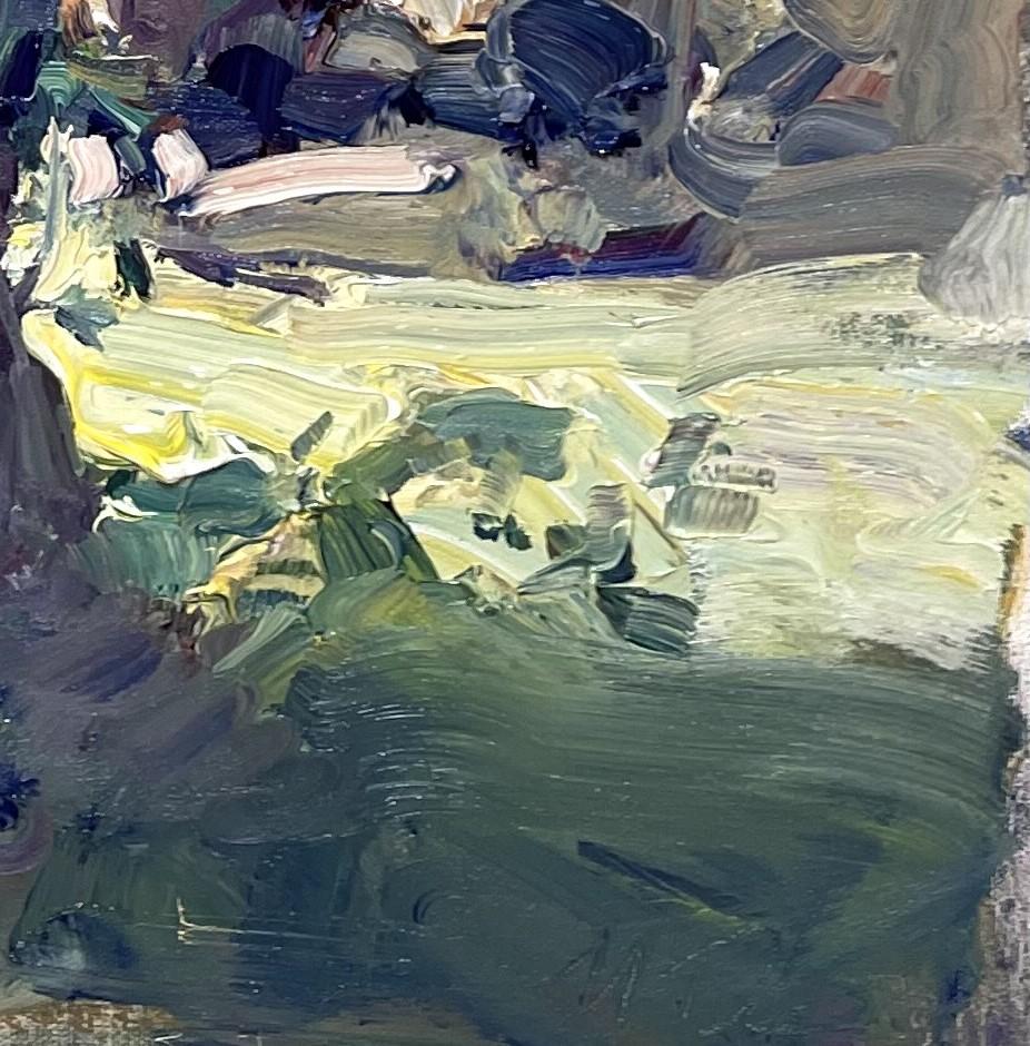 „Hollow Tree“ (2021) von Mikael Olson, Impressionistische Landschaft, Ölgemälde im Angebot 1