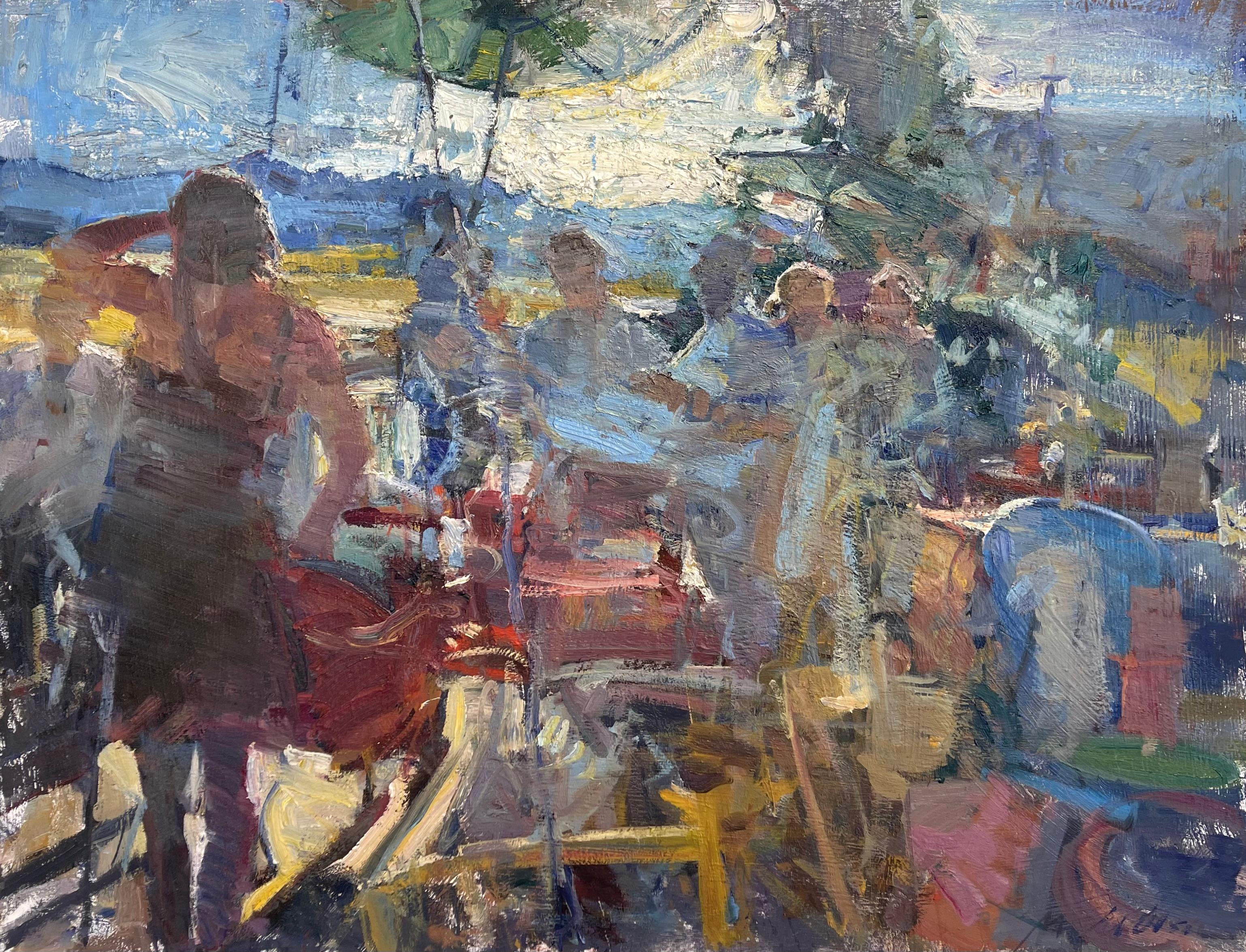 Figurative Painting de Mikael Olson - "South Park", pintura al óleo