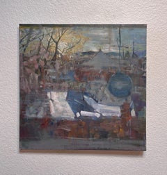 "Studio Window" (2024) By Mikael Olson, Impressionist Oil Still-Life Painting