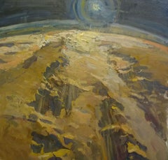 Peinture à l'huile « Vue de Mars »