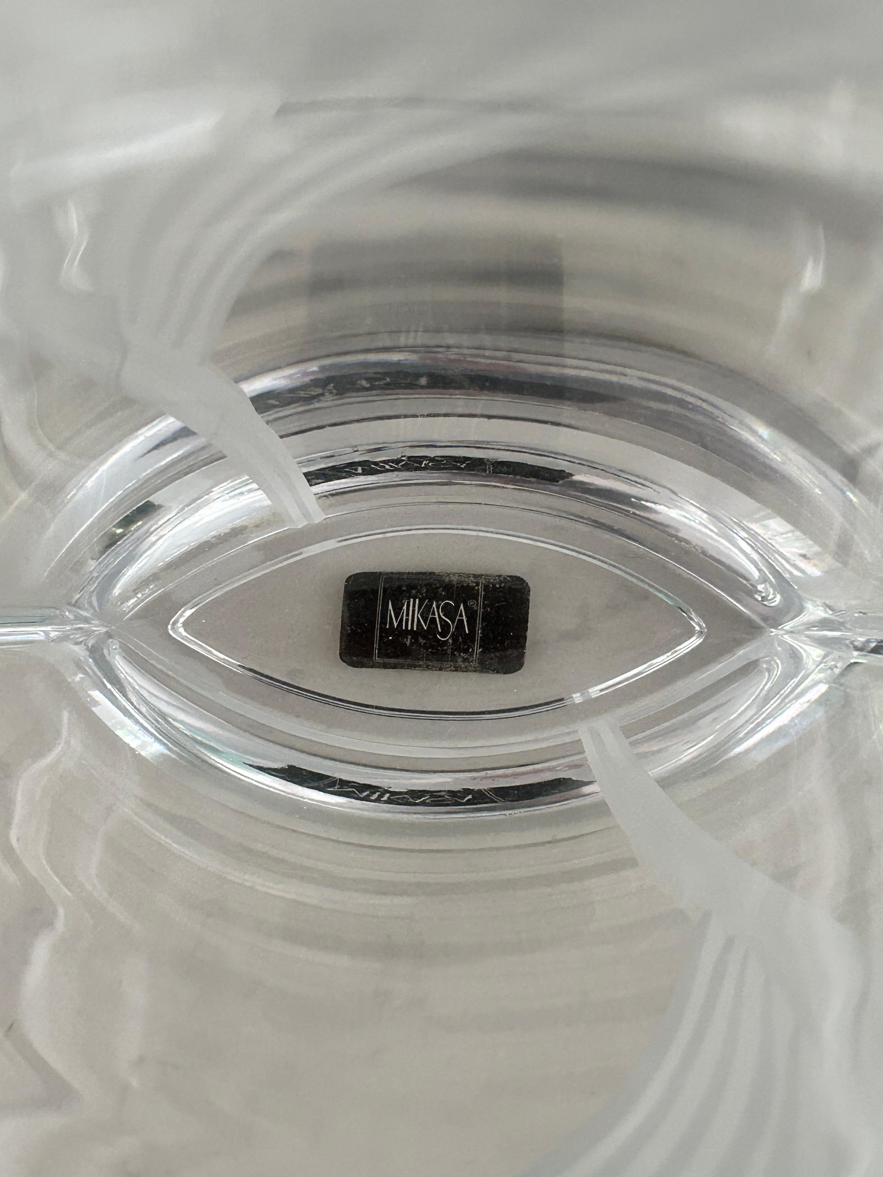 Art Deco Mikasa Crystal Cirrus Ellipse 12