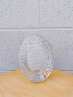 Mikasa Ribbed Glass Oval Picture Frame