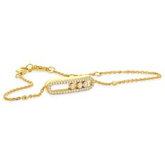 Mikassa 18 Karat Rose Gold Diamond Baby Move Bracelet