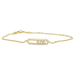 Mikassa Bracelet Baby Move en or rose 18 carats et diamants