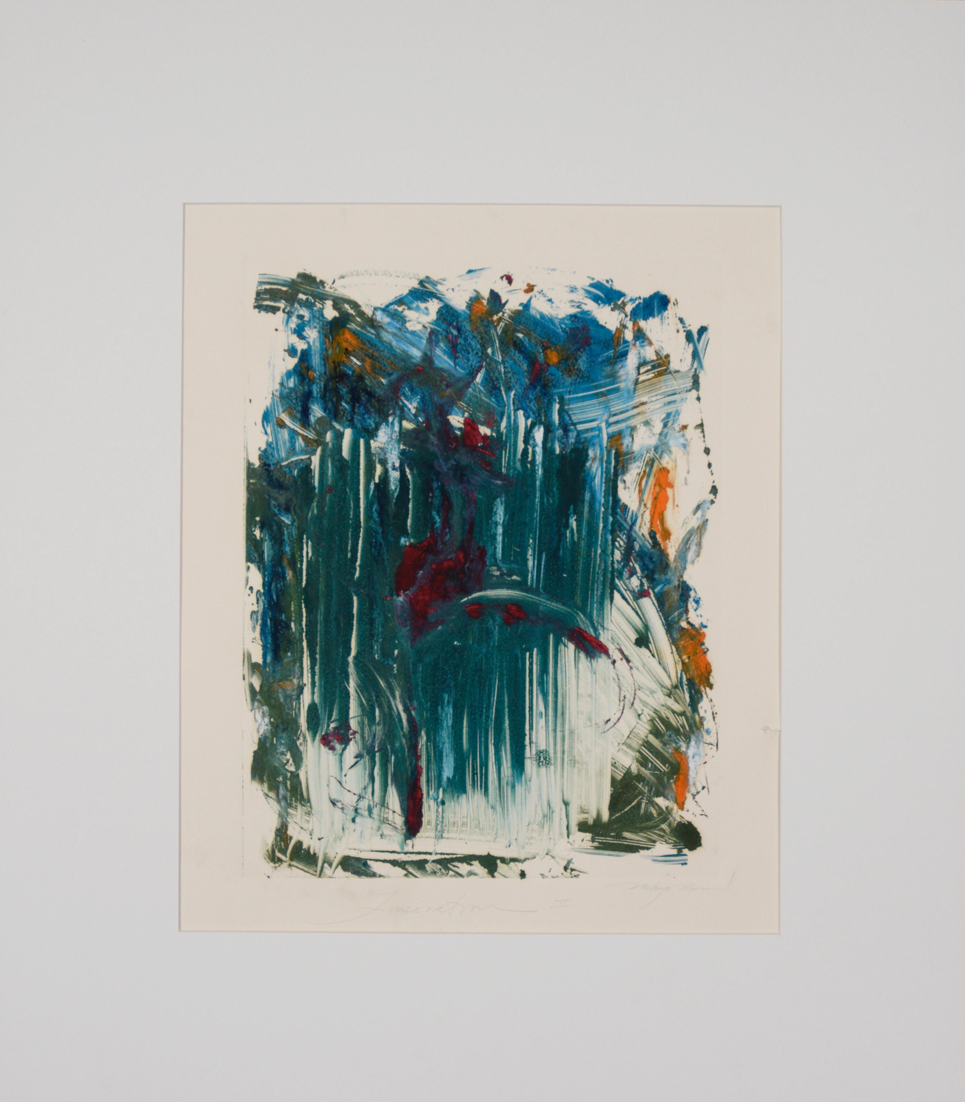 Abstract Painting di Mikaya Moore - "Fascinazione II" - Olio astratto su carta