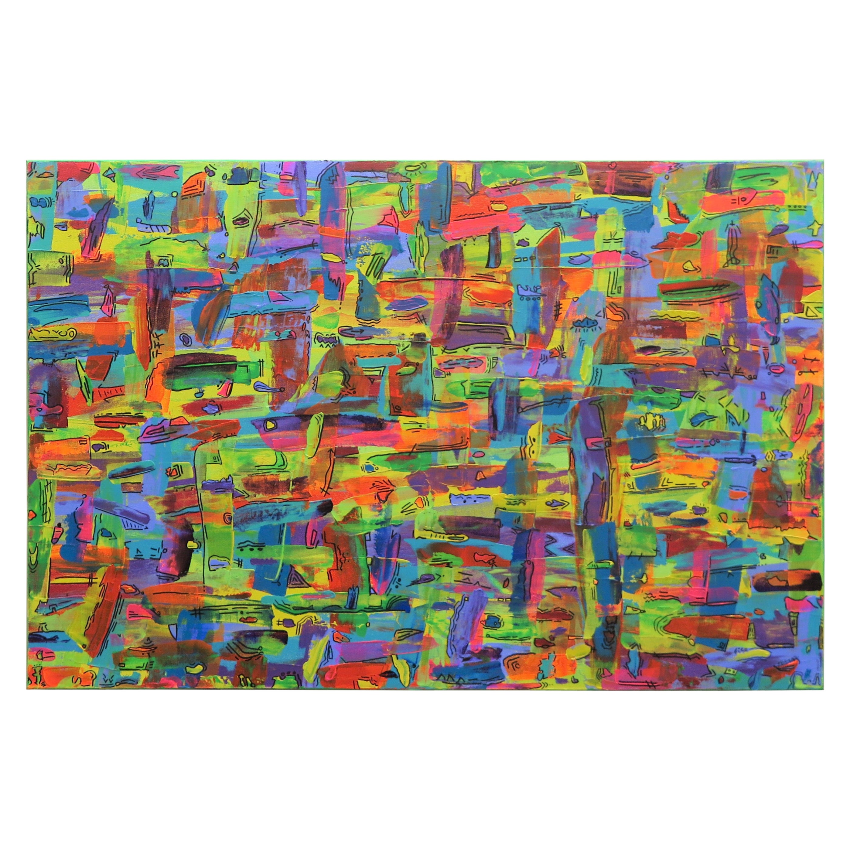 Peinture de Mike Adamo « Stories In Color » (histoires en couleur)