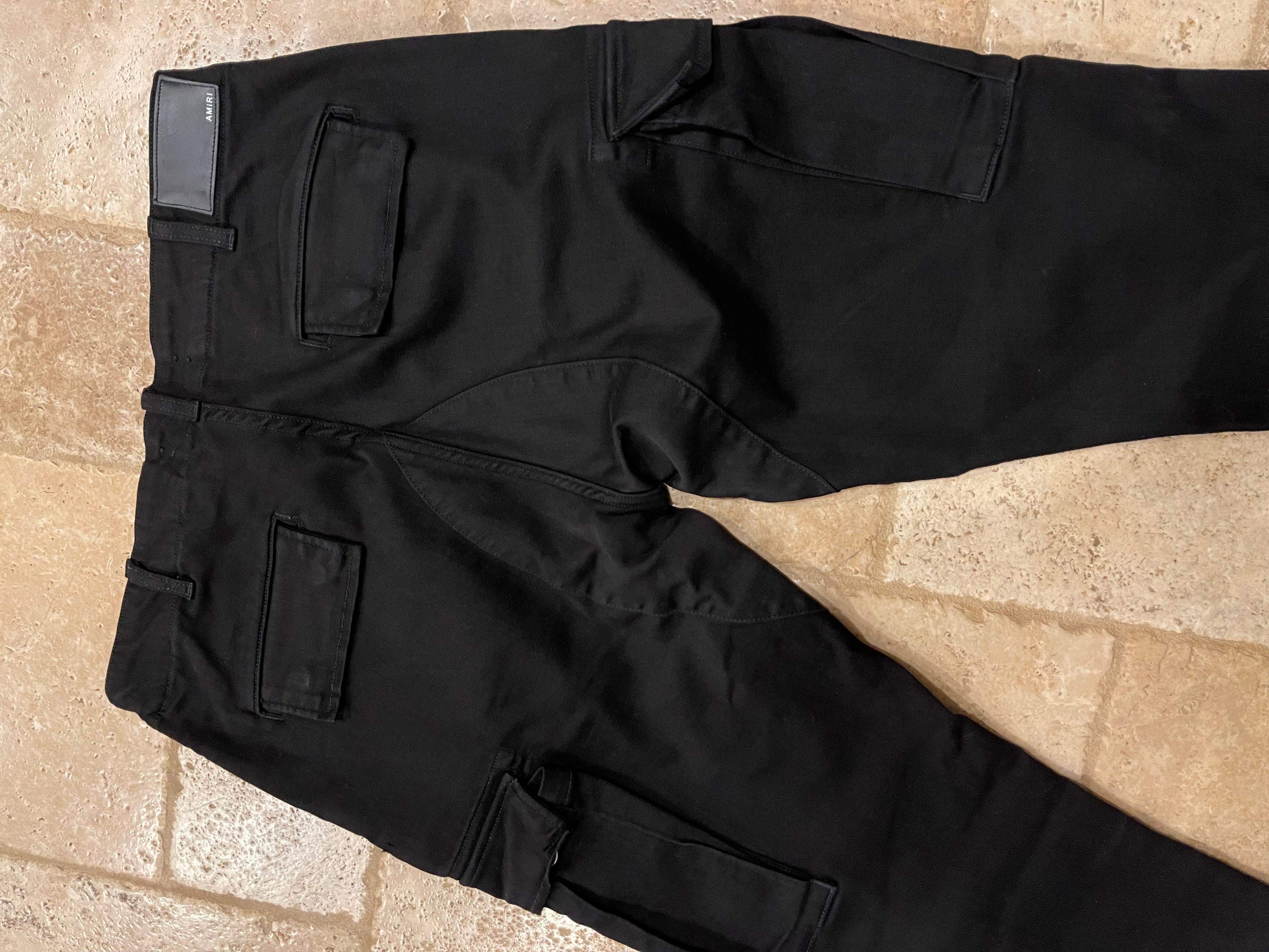 Mike Amiri Black Cargo Pants size 34 In Good Condition In Bear, DE