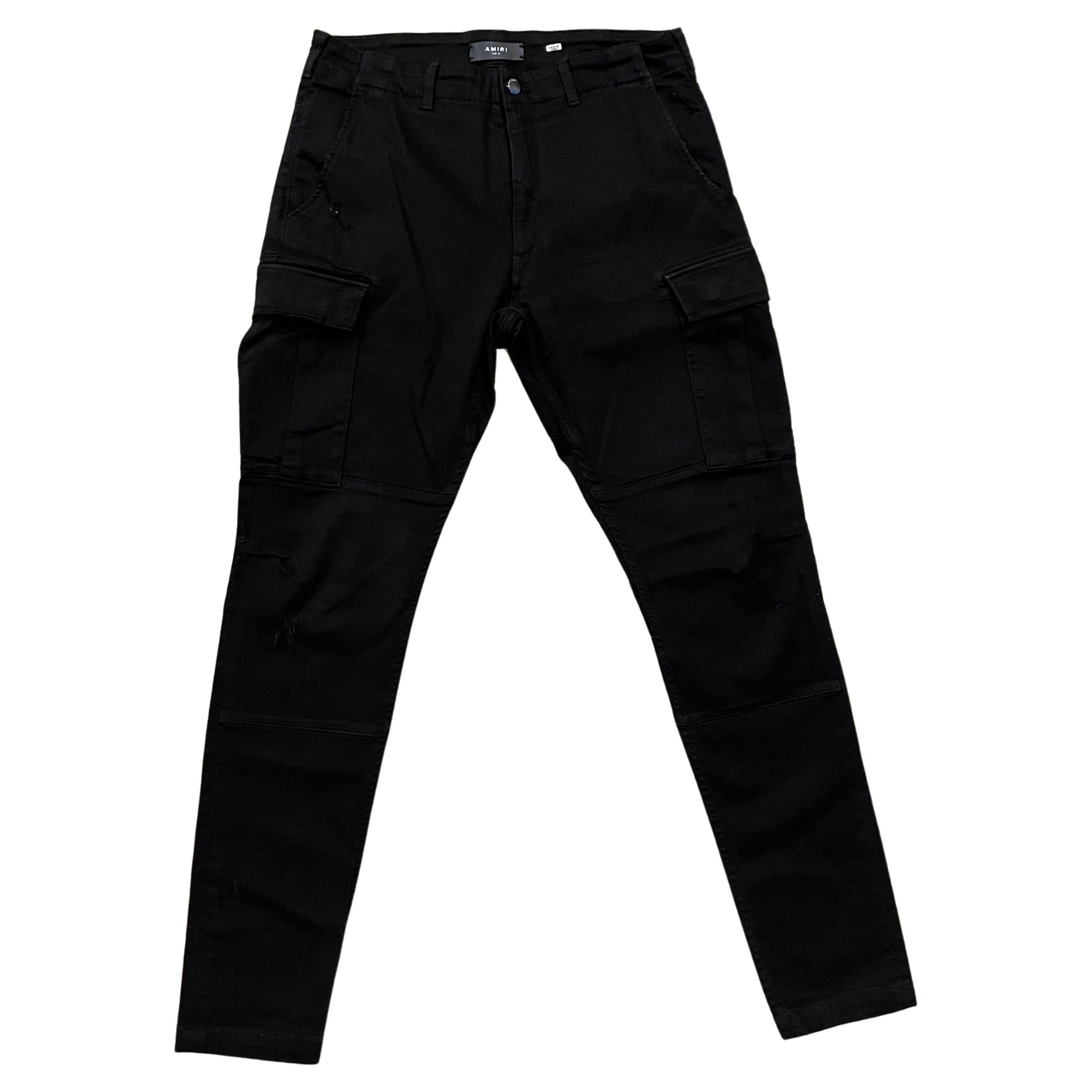 Mike Amiri Black Cargo Pants size 34