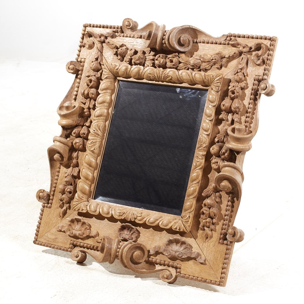 Modern Mike Bell Ornate Carved Wood Mirror For Sale