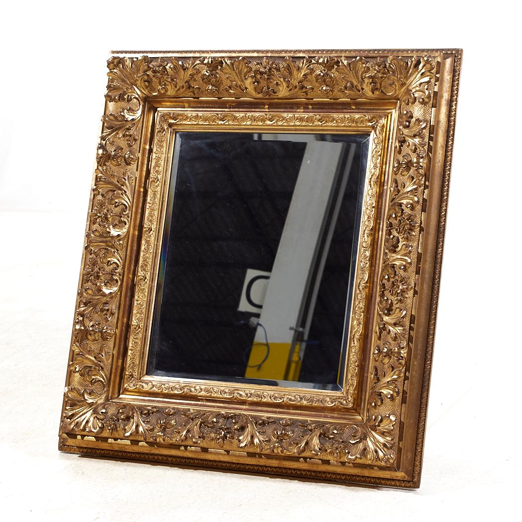 Modern Mike Bell Ornate Gold Colored Mirror For Sale