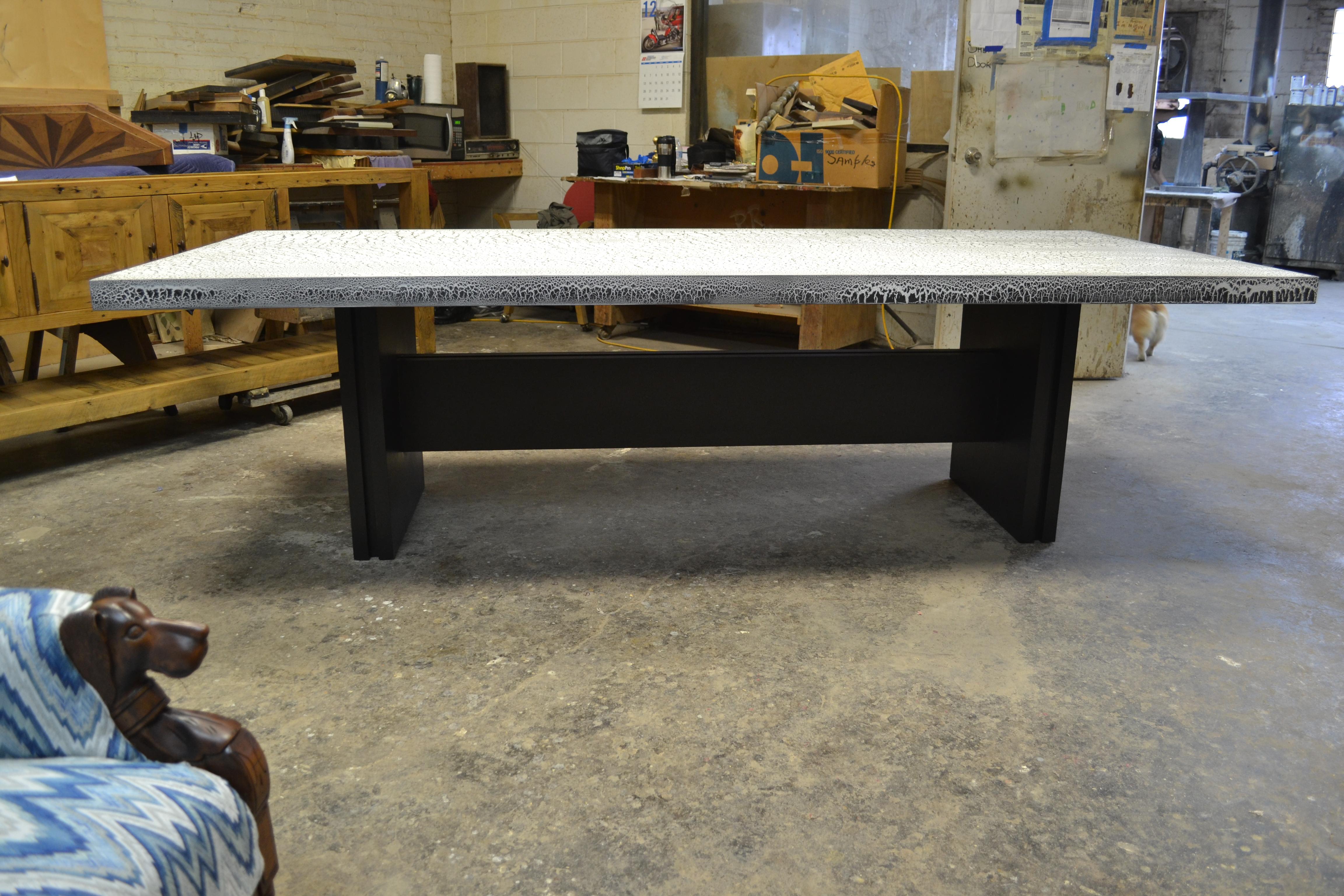 Mike Bell, Inc. Krackle Table In Excellent Condition For Sale In Chicago, IL