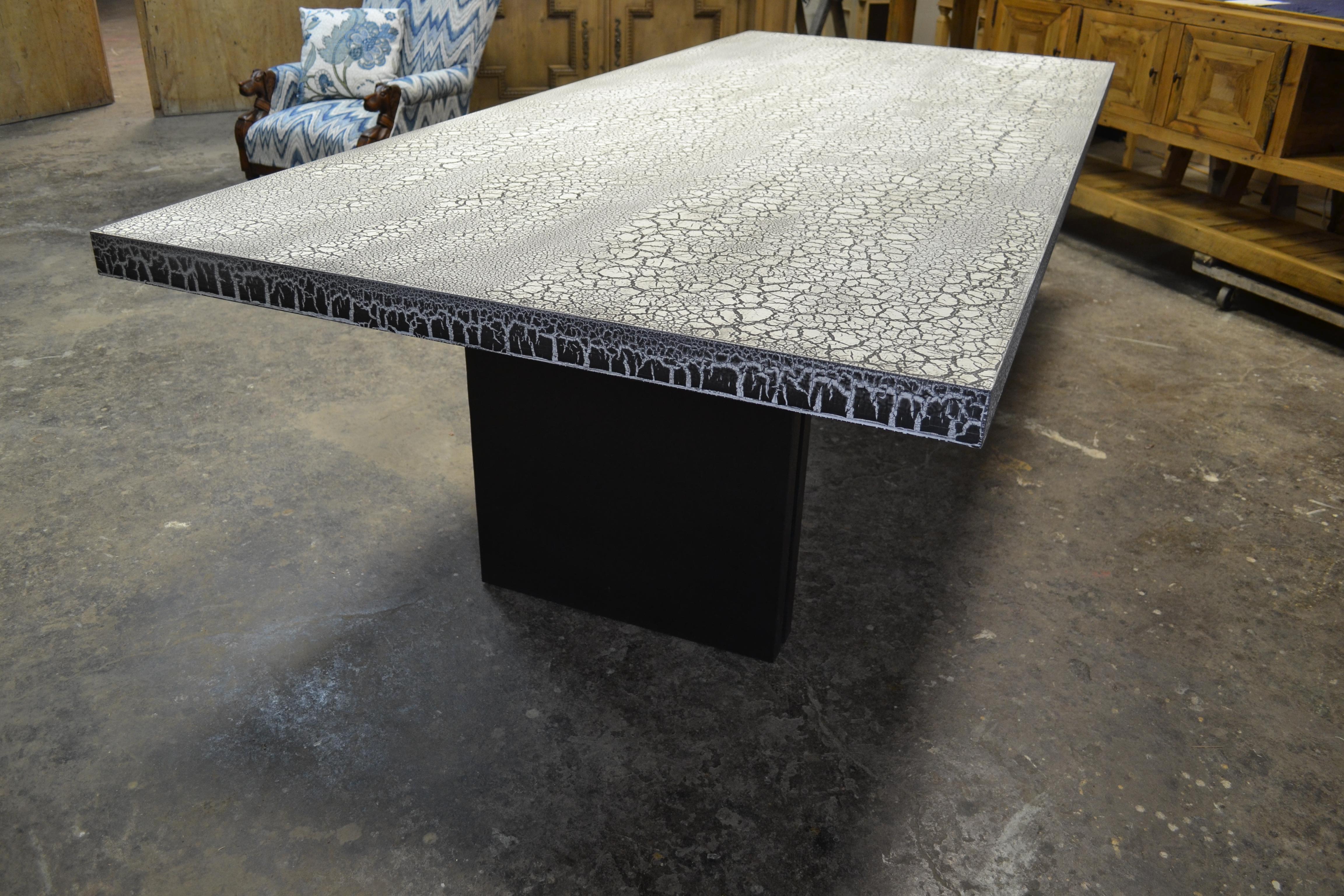 Contemporary Mike Bell, Inc. Krackle Table For Sale