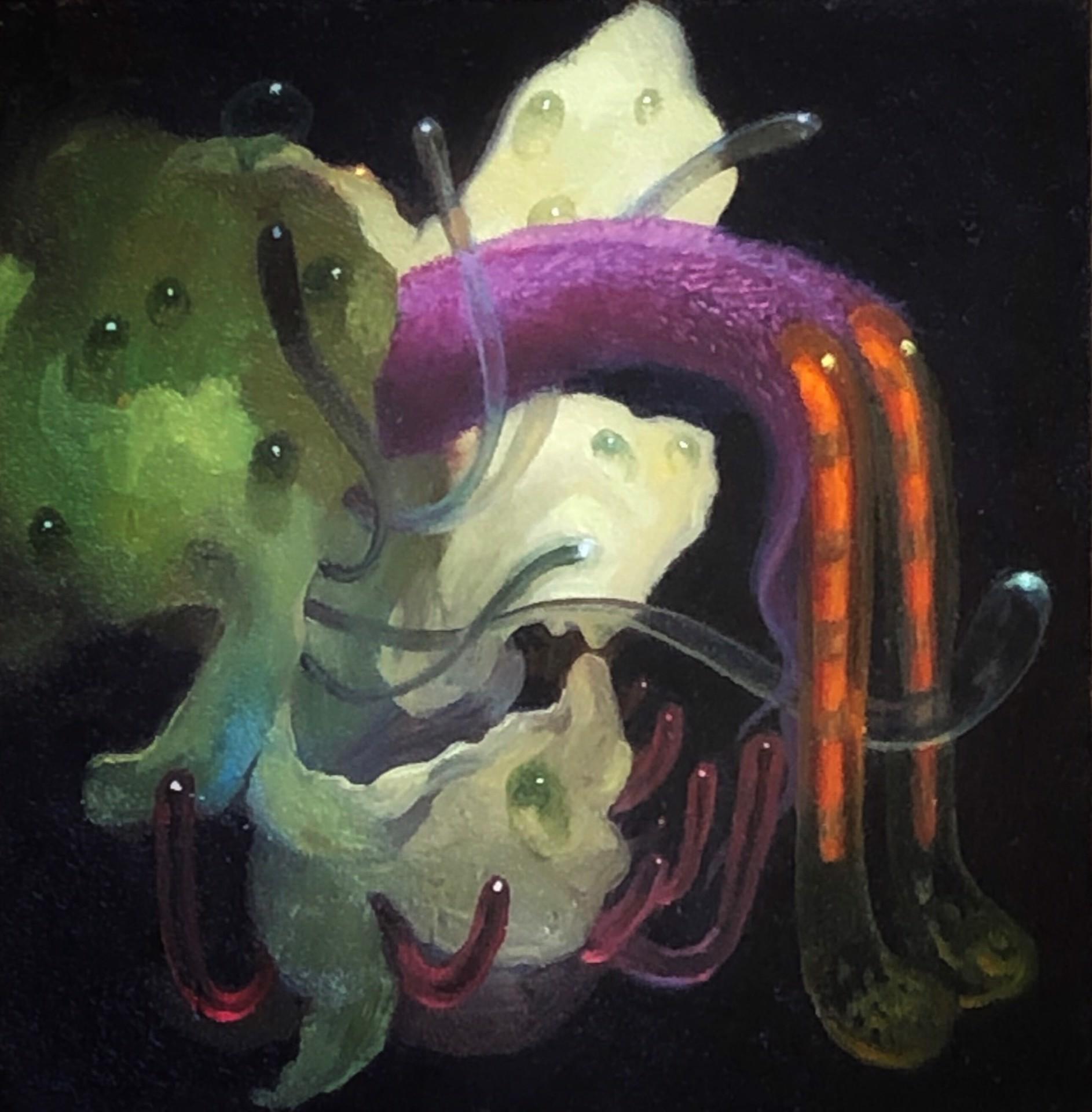 Still-Life Painting di Mike Brown - Fiore di ratto