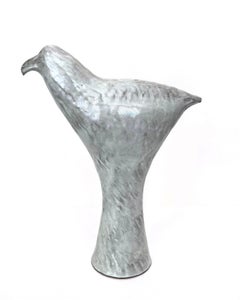 "Elegant Crow" Ceramic Sculpture