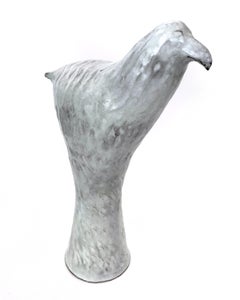 Keramik-Skulptur „Elegant Crow“