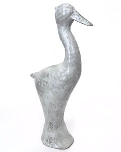 Keramik-Skulptur „Great White Egret“