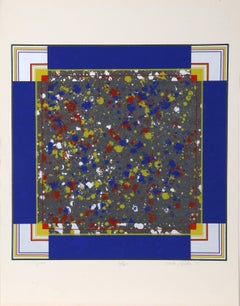 "Space", Primary Geometric Print by Mike Collins