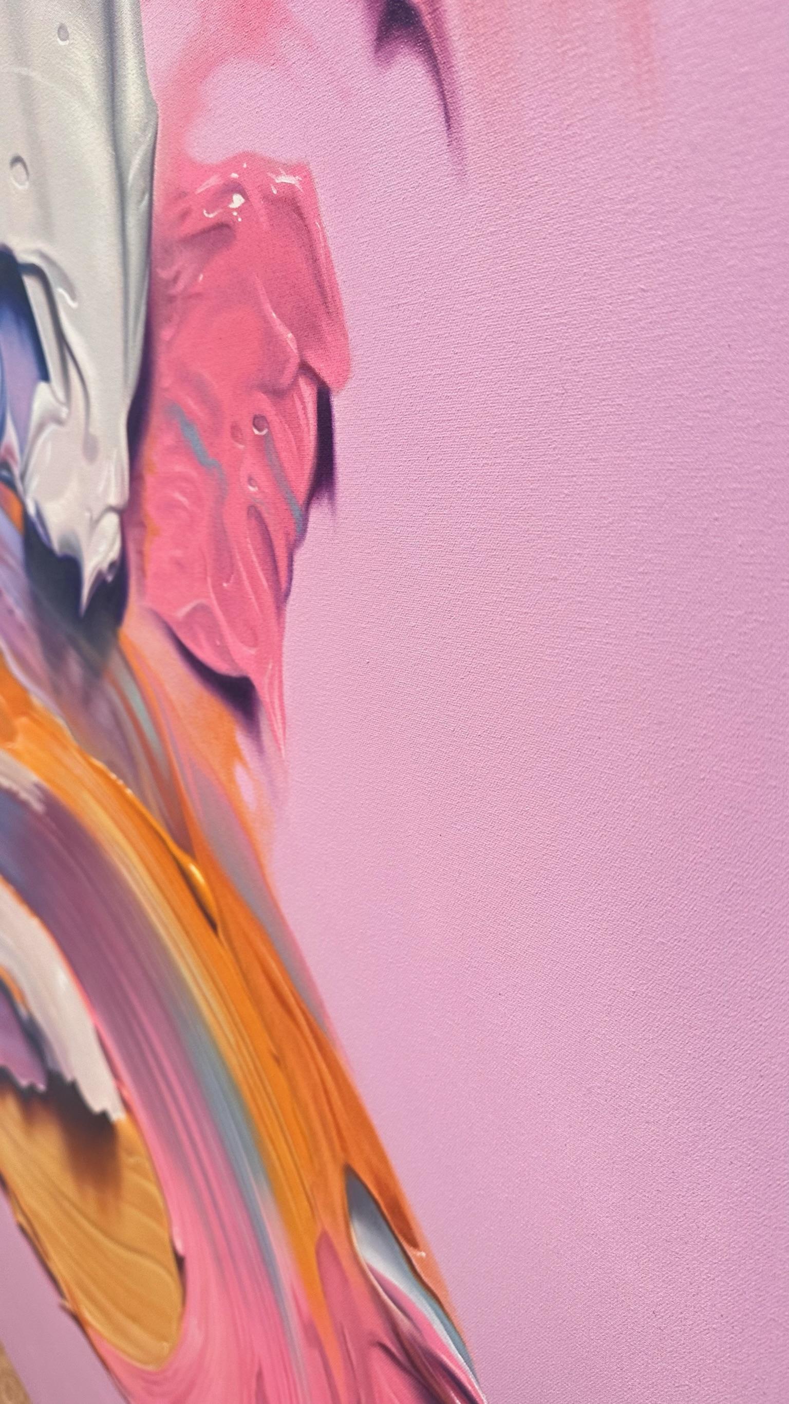 S'épanouir à l'intérieur - Abstrait Painting par Mike Dargas