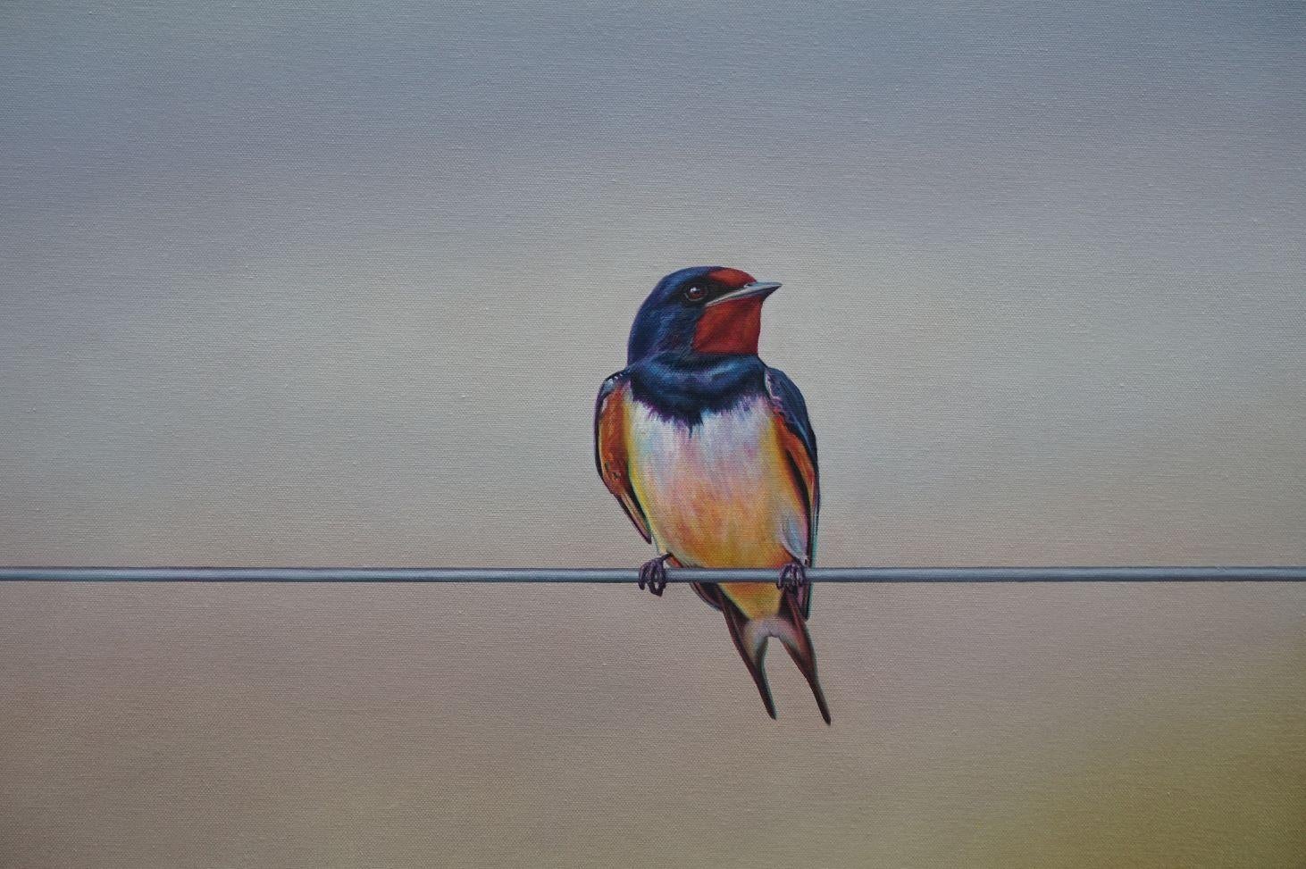 Lost Horizons - Bird Painting, Wildlife, Nature, Garden, Botanical, Animal For Sale 1