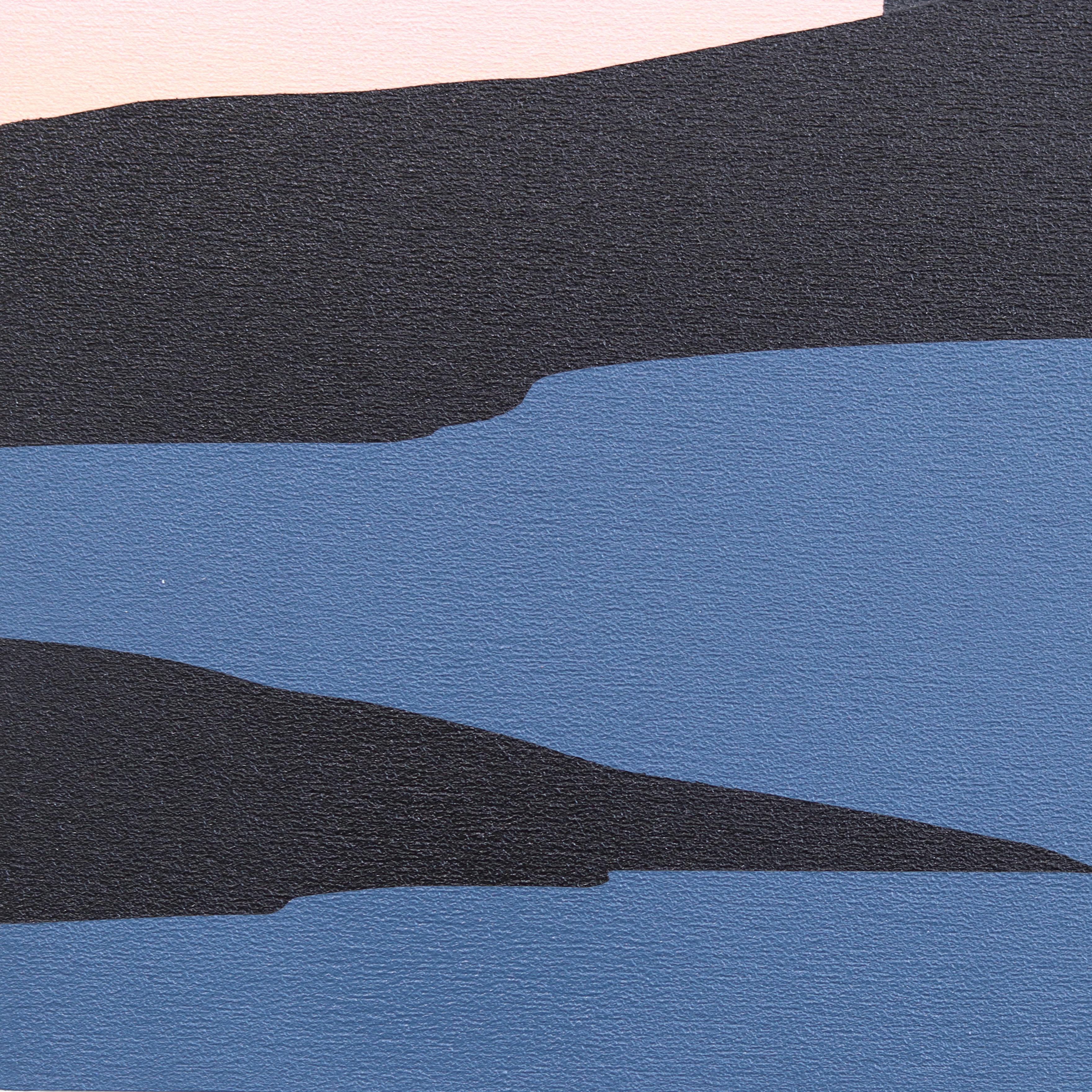 Nach der Sonne - Original Moody Serene Sonnenuntergang Landschaft Acrylgemälde auf PAnel im Angebot 4