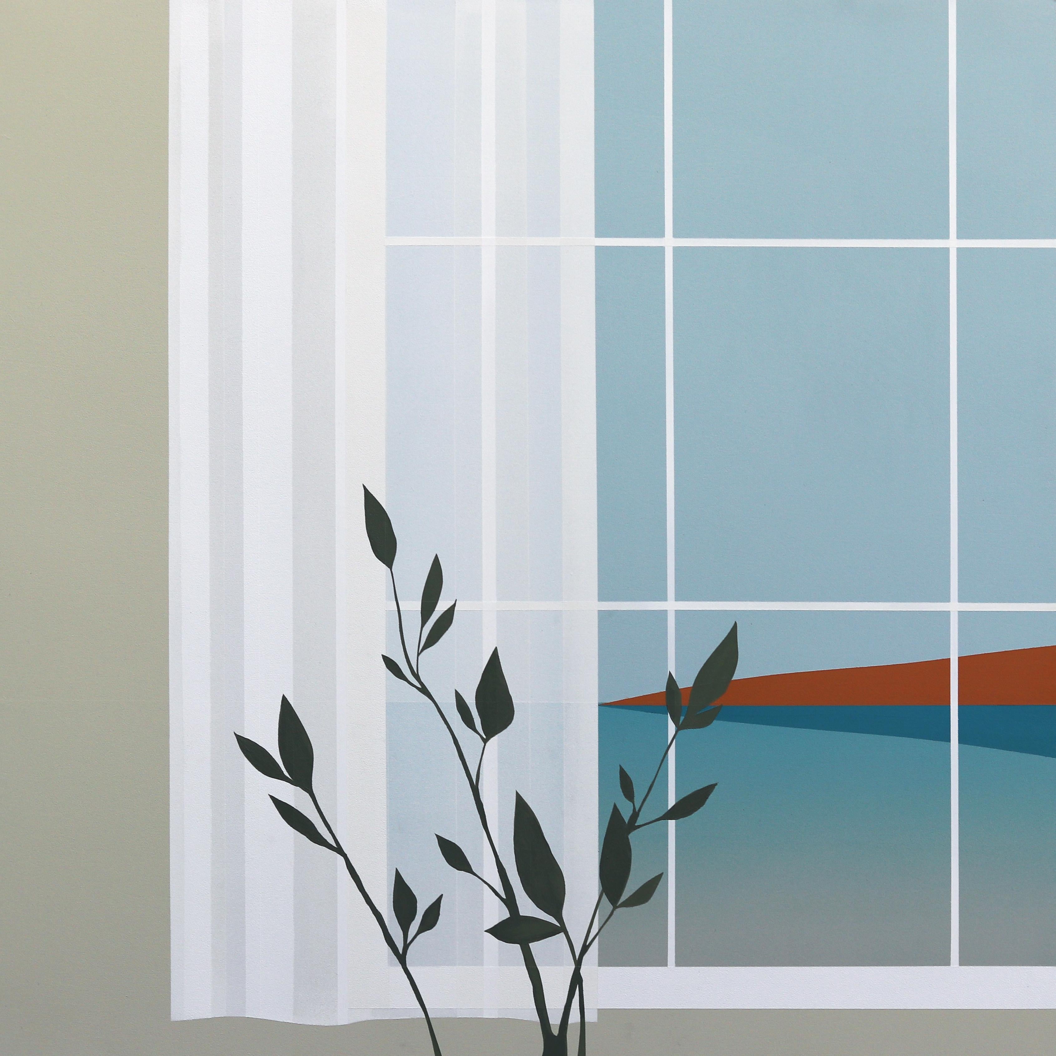 Around The Bay - Minimalist Scenic Landscape Painting