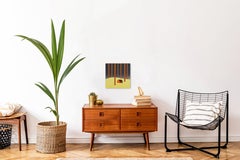 Cabin in September  -  Minimalist Figurative Landscape Painting