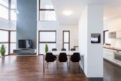 Fog Over Us - Minimalist Scenic Gray Toned Landscape Painting