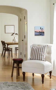 Leaving Town - Minimalist Scenic Landscape Painting