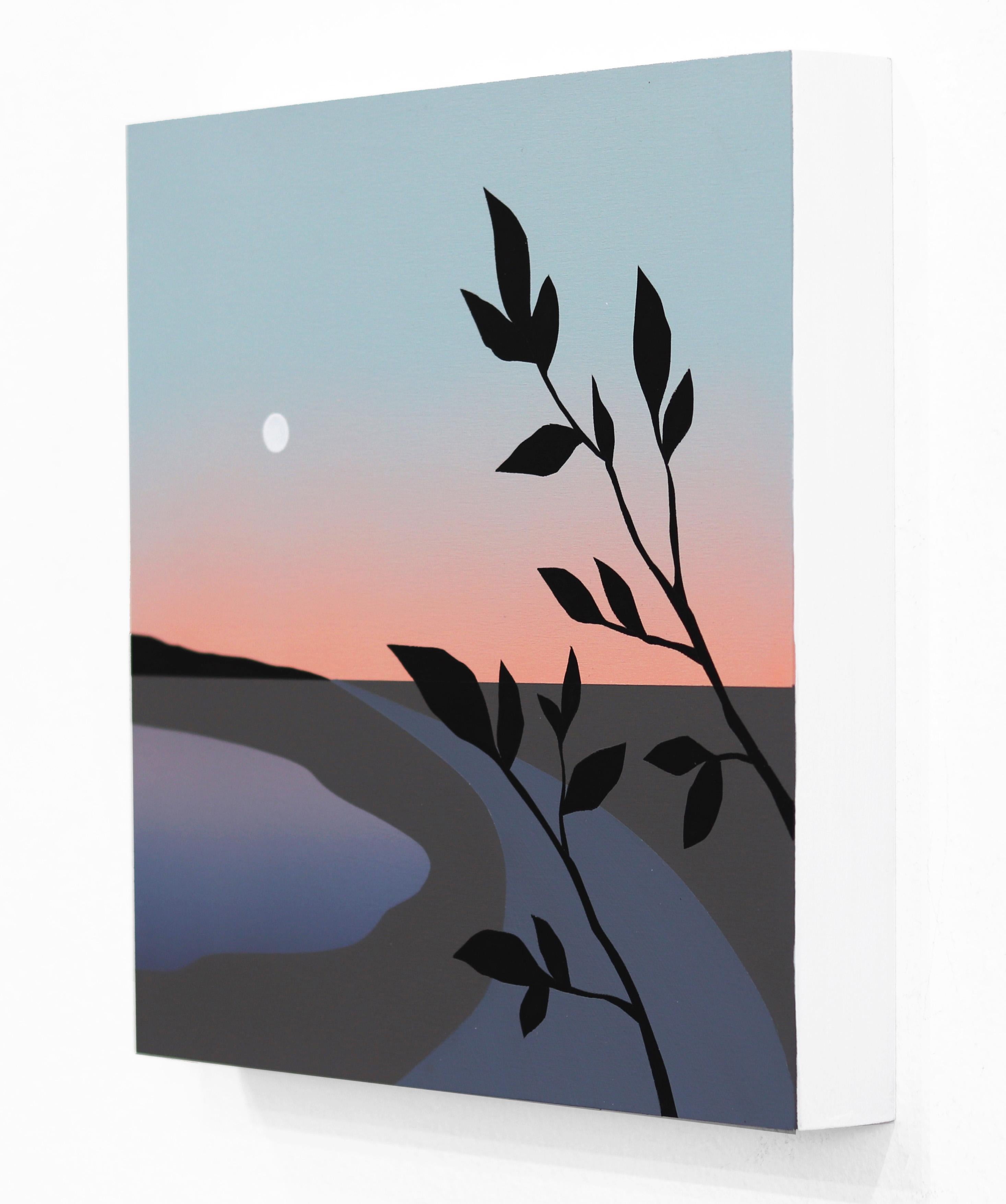 Leaving Town - Minimalist Scenic Landscape Painting 2