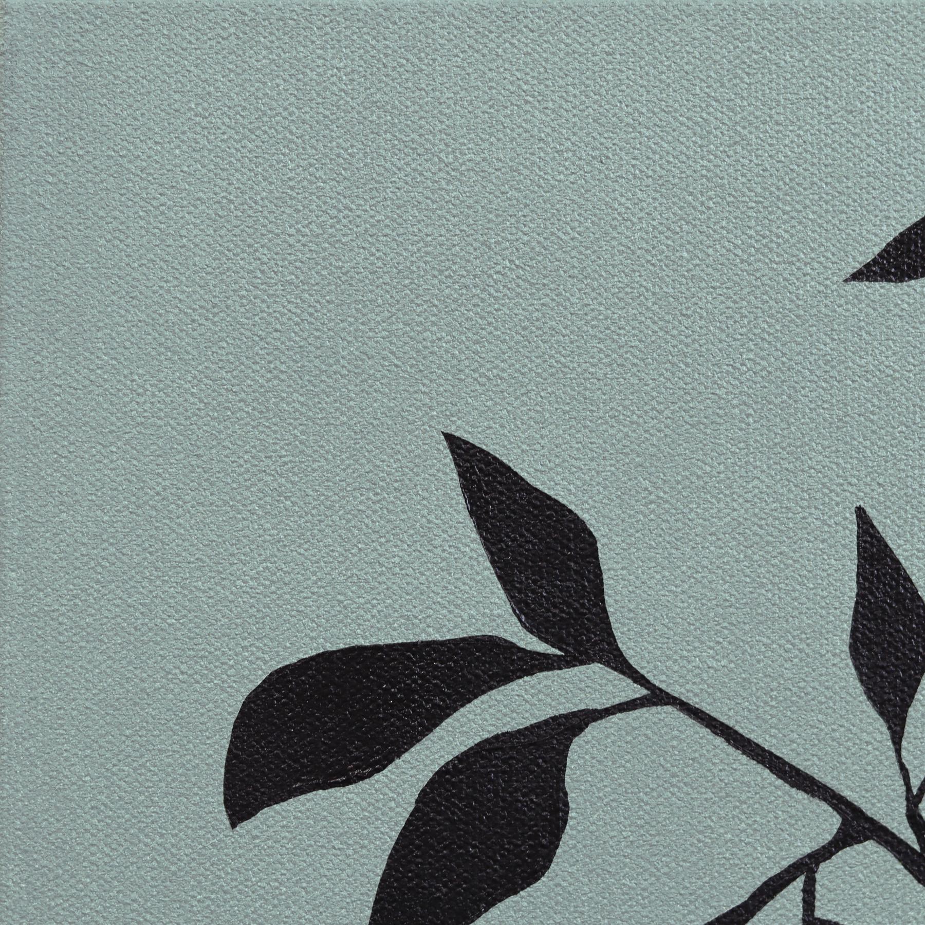 Lines of Light #5 (Drift) - Launische Sage Grünton Surrealistische Landschaftsmalerei (Zeitgenössisch), Painting, von Mike Gough