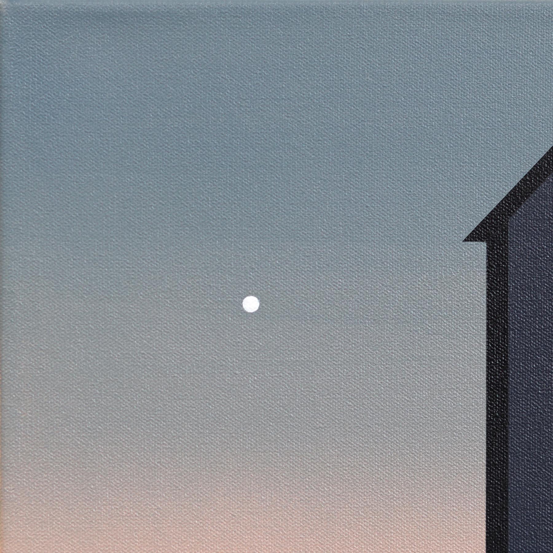 Lines of Light #6 (Vesper) - Stimmungsvolle surrealistische Landschaftsmalerei in kühlen Tönen (Zeitgenössisch), Painting, von Mike Gough