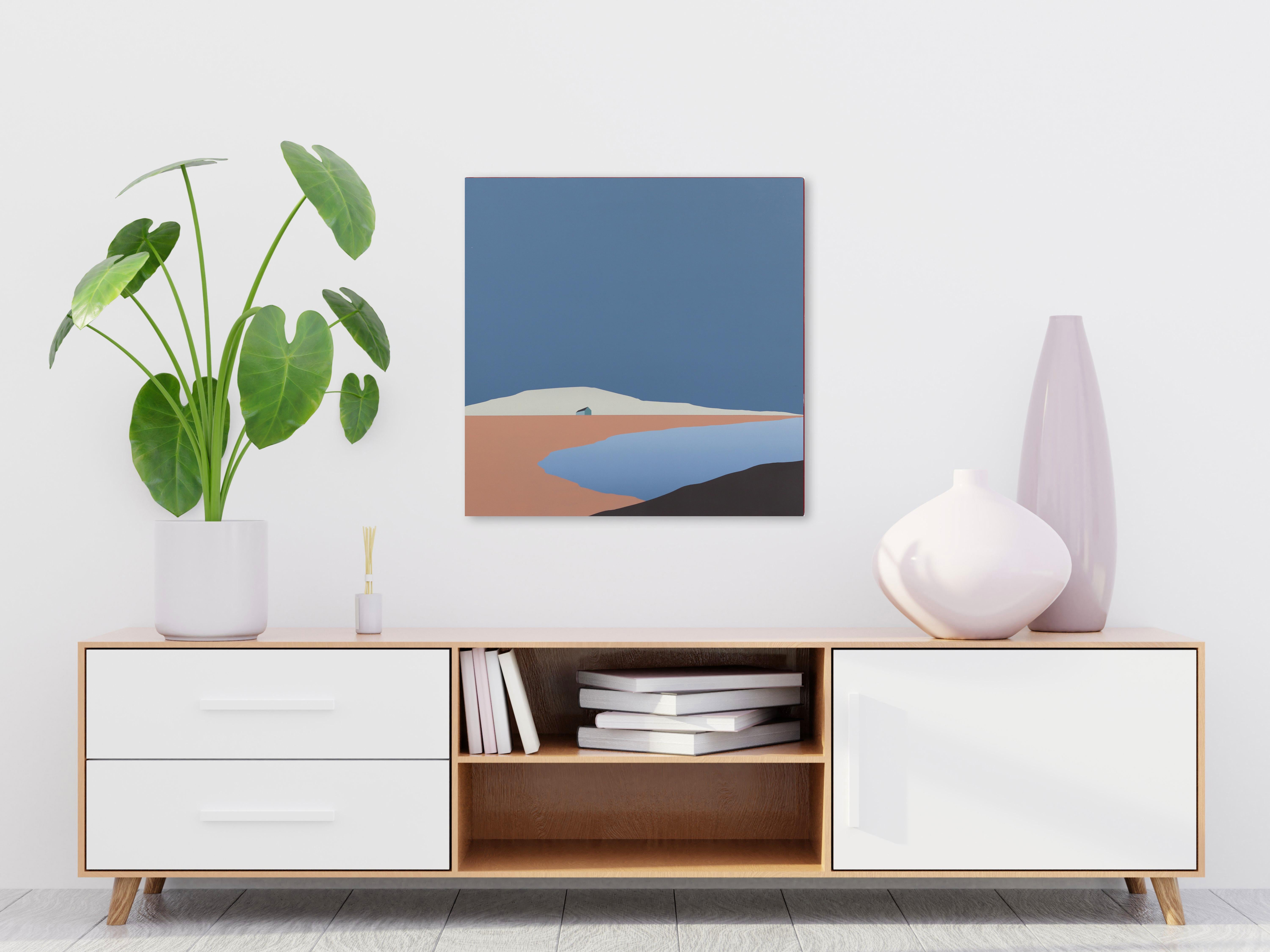 Preservation - Minimalist Scenic Landscape Painting For Sale 1