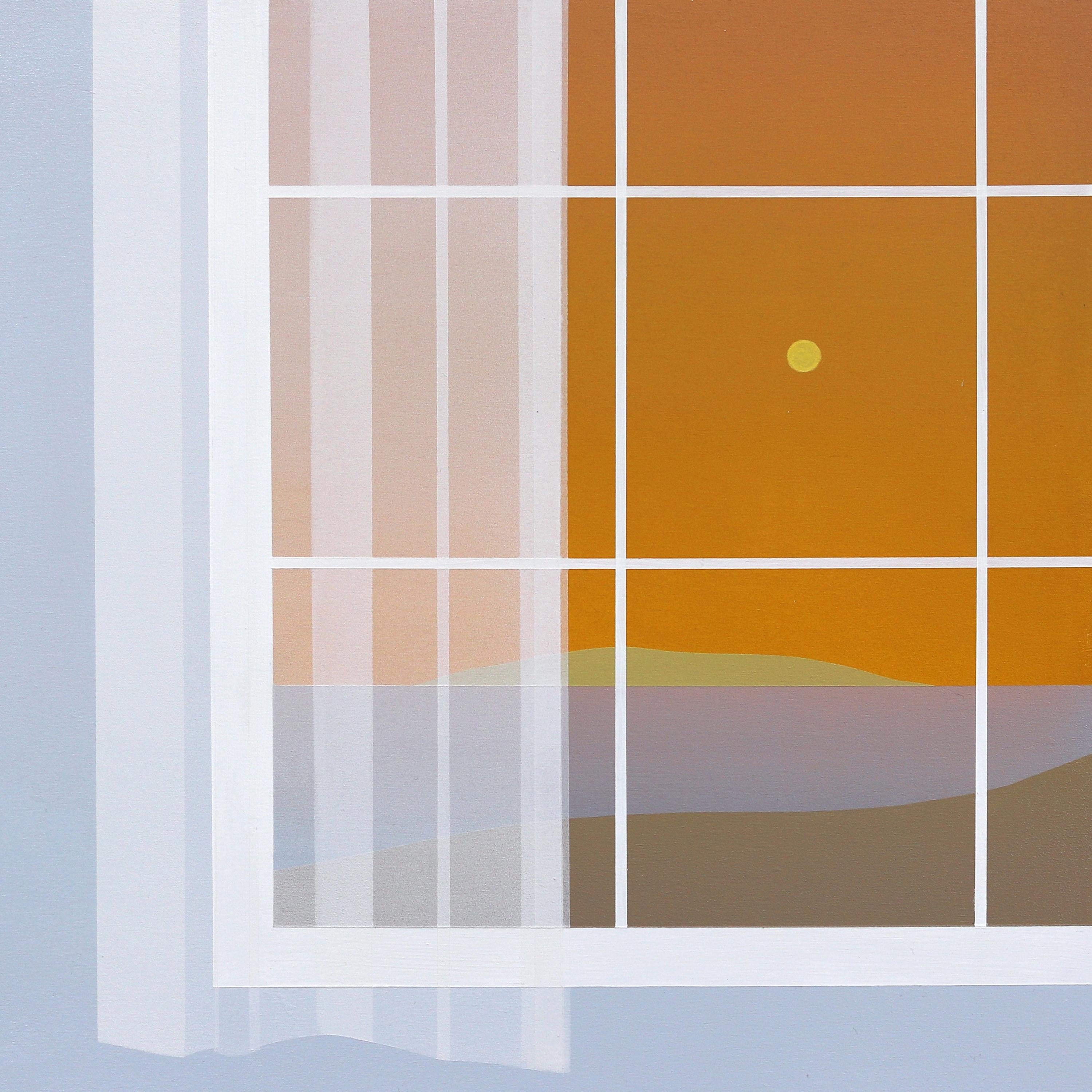 Histoire d'été  -  Peinture de paysage figurative minimaliste 