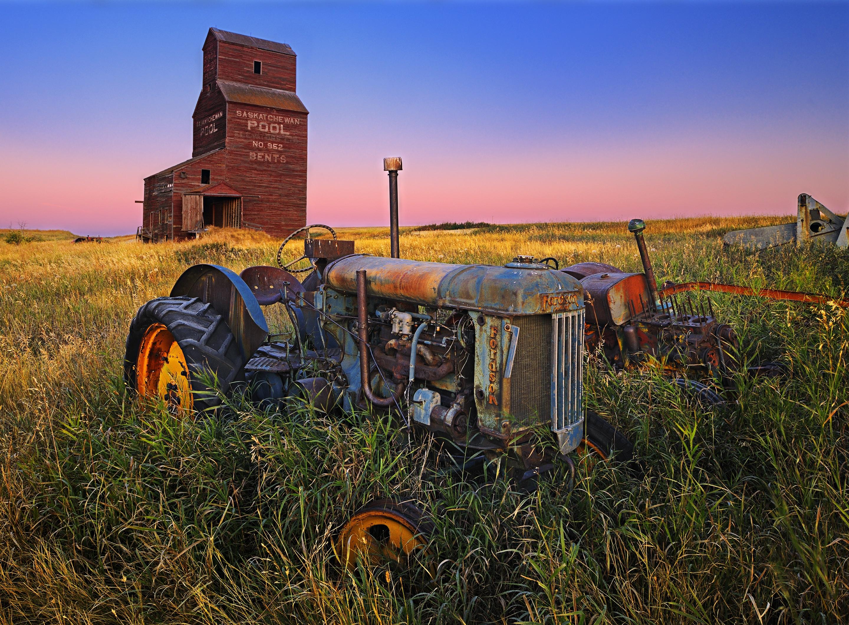 â€˜Days Gone Byâ€™ by Mike Grandmaison Bents, Saskatchewan. Canada  The prairie was once a bustling region of life and activity and by 1930 more than 5,733 wooden primary grain elevators dotting the prairie landscape every 6 to 10 miles back. In