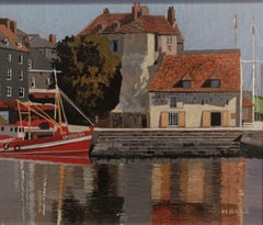 Honfleur -Nature morte contemporaine fenêtre paysage pièce intérieur