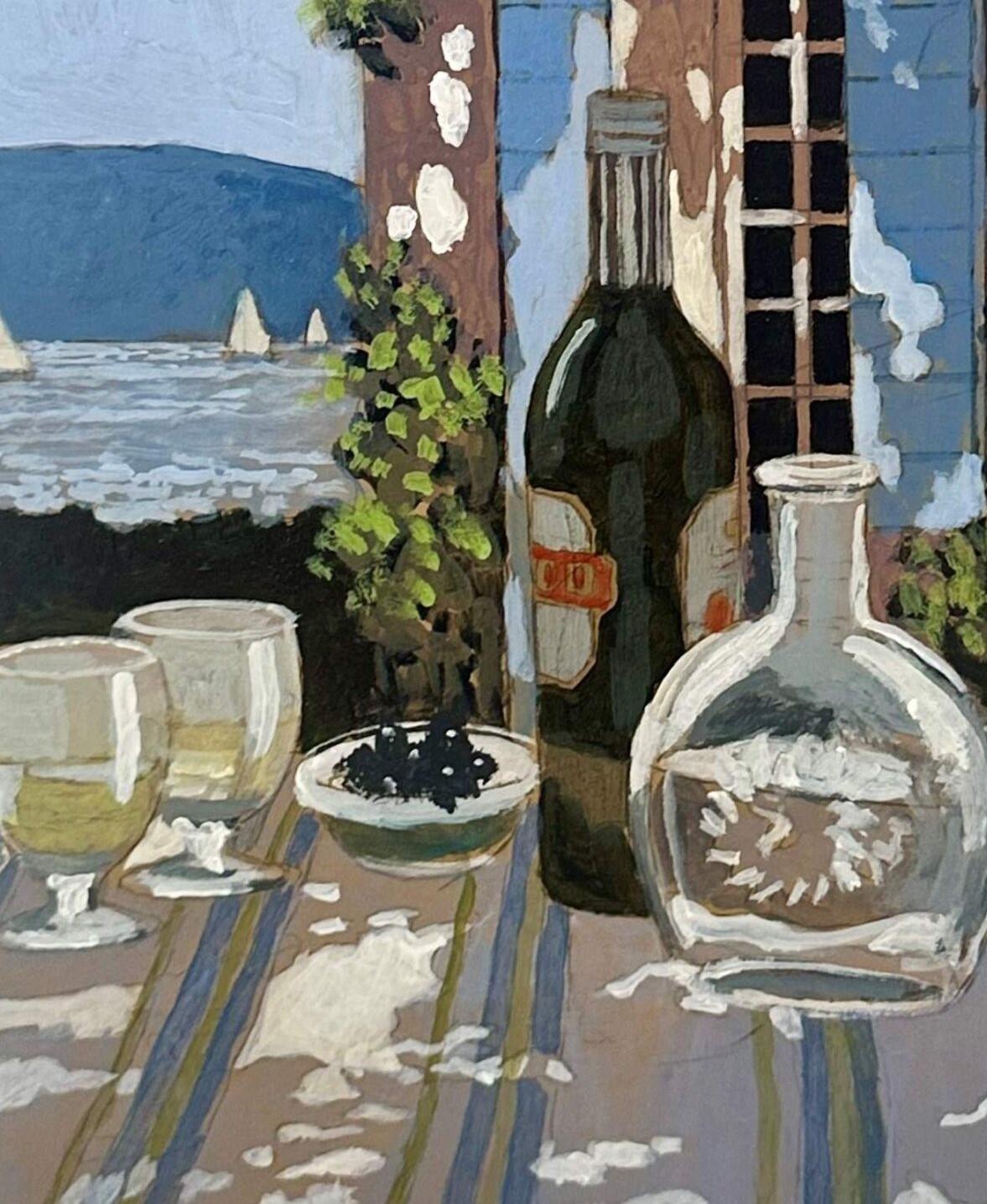 Pernod in the Shade - Painting by Mike Hall