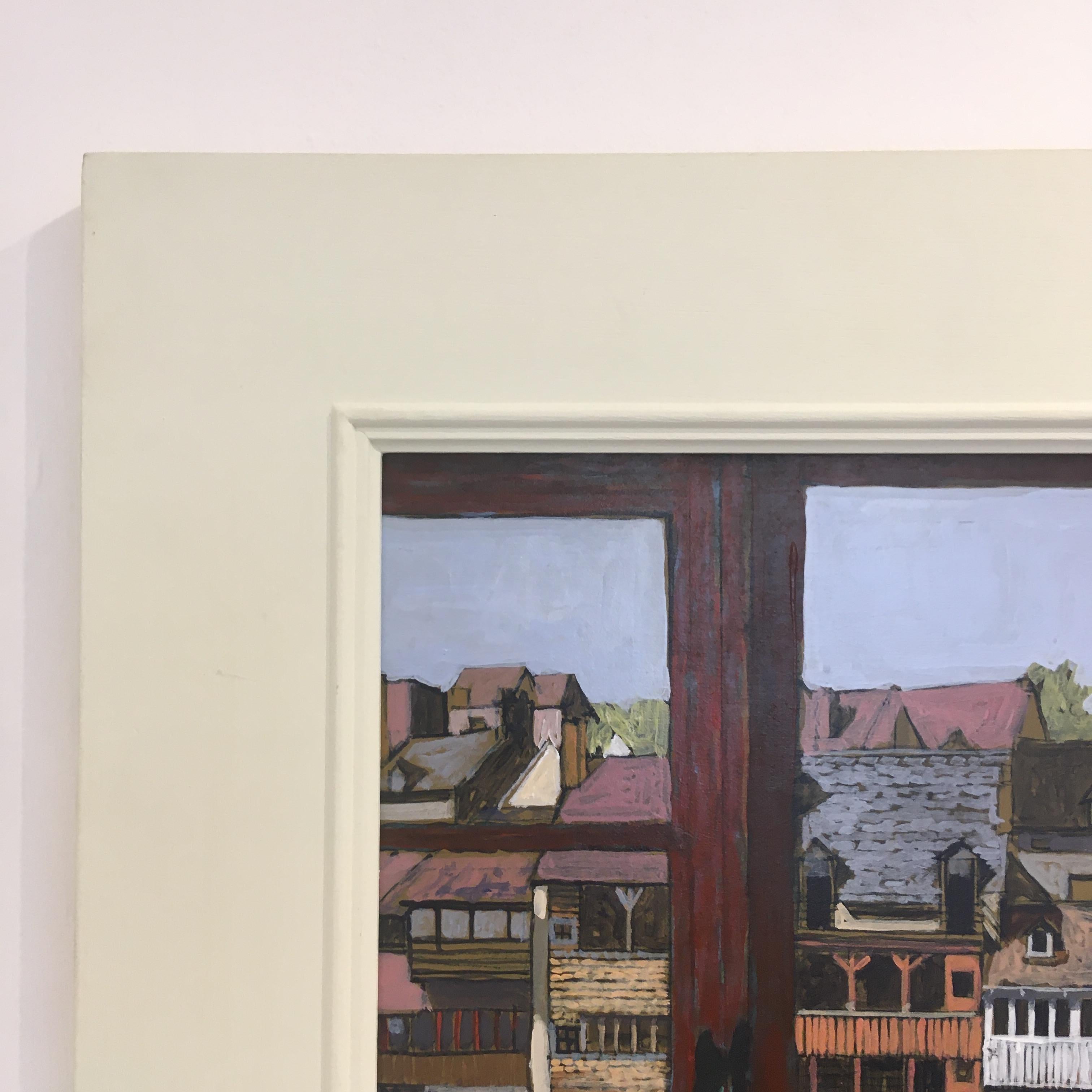 painting of window view