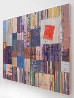 Parallel Portions,  2017, Oil on Canvas, Abstract Painting, 72 x 87 inches
