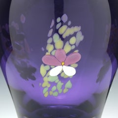 Mike Hunter Amethyst Glass Flower Vase
